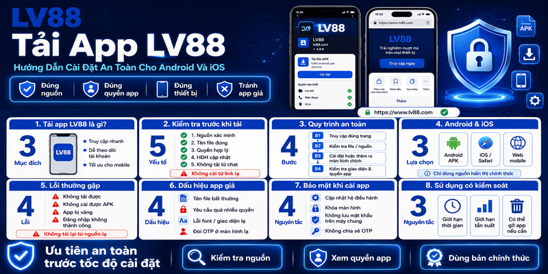 Tải App LV88 – Hướng Dẫn Cài Đặt An Toàn Cho Android Và iOS